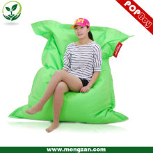 Gigante quadrado verde beanbag cadeira sofá, sofá de saco de feijão impermeável